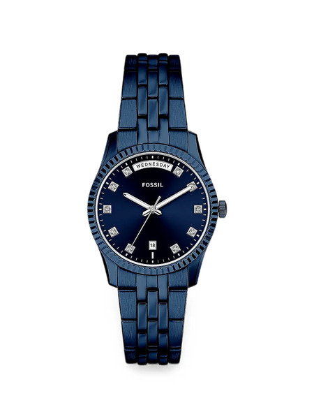 Fossil Scarlette 34mm Watch - Bleu 