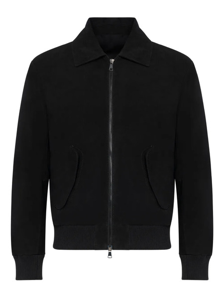  Franzese Collection Veste De Moto à Fermeture Zippée Latérale - Noir 