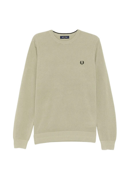  Fred Perry Pull En Piqué - Vert 