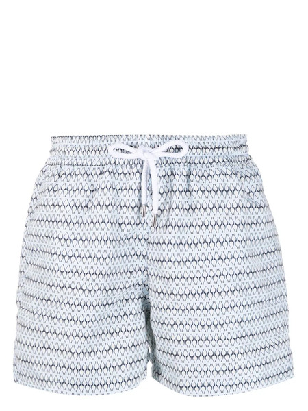  Frescobol Carioca Short De Bain Imprimé à Lien De Resserrage - Bleu 