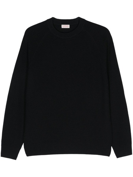 Fursac Pull En Maille Gaufré - Bleu 