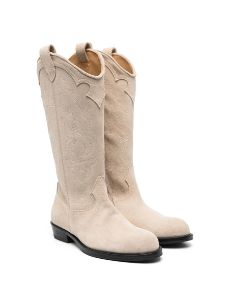  Gallucci Kids Bottines En Cuir D'inspiration Western - Tons Neutres 