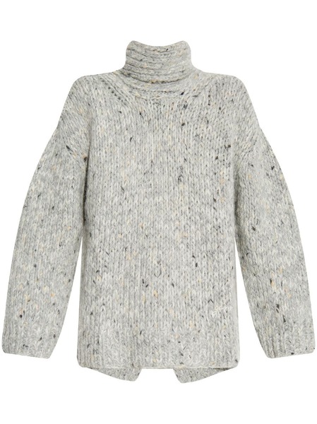  Ganni Pull à Col Roulé - Gris 