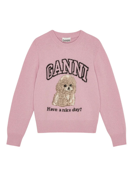  Ganni Pull Dog - Rose 