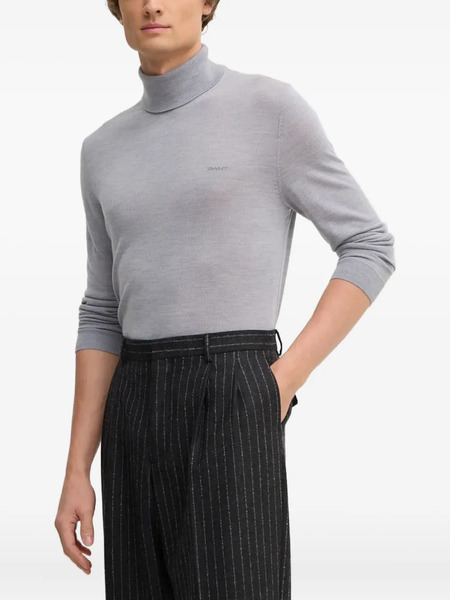  Gant Pull à Col Cheminée - Gris 