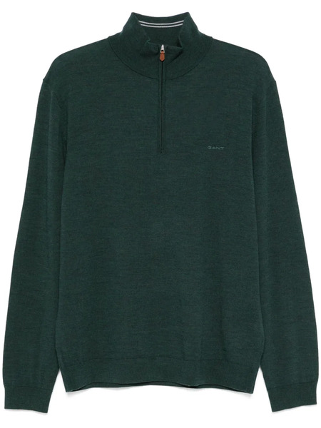  Gant Pull En Maille Fine - Vert 
