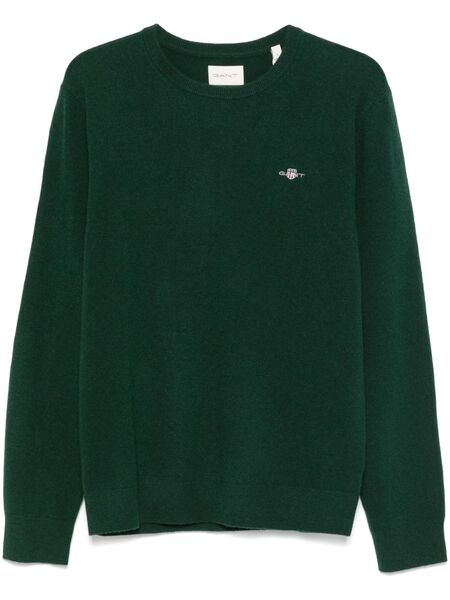  Gant Pull En Maille Fine - Vert 