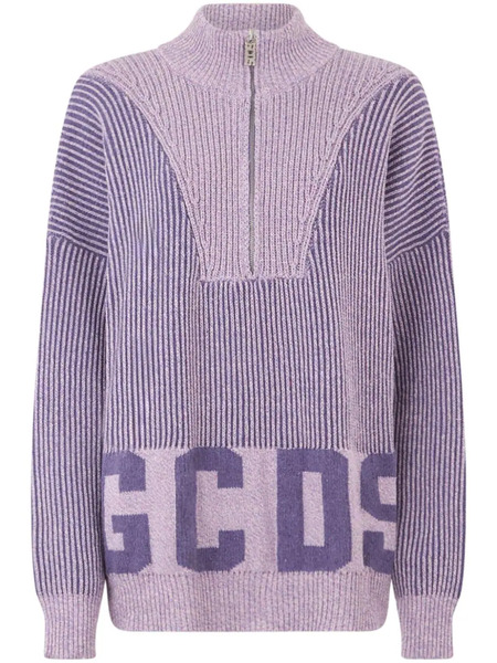  Gcds Pull à Col Zippé - Violet 