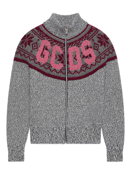  Gcds Pull Zippé à Logo - Gris 