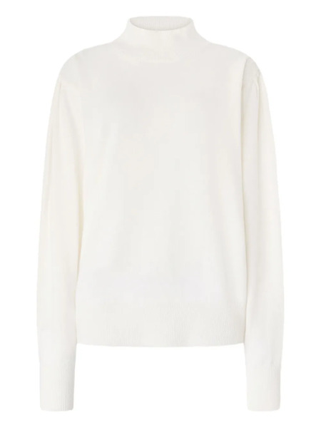  Genny Pull à Manches Bouffantes - Blanc 