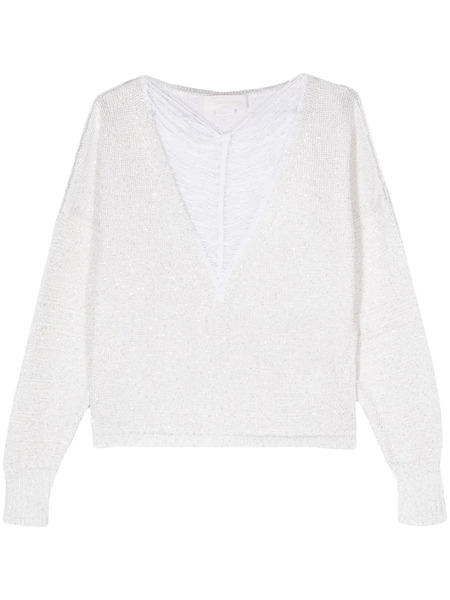  Genny Pull à Sequins - Blanc 