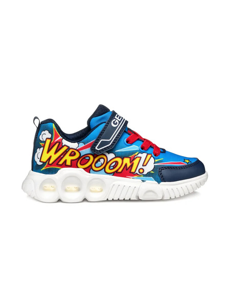  Geox Kids Baskets Wroom - Bleu 