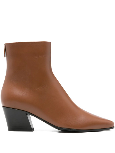  Giorgio Armani Bottines 55 Mm à Bout Pointu - Marron 