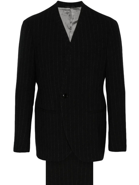  Giorgio Armani Costume à Fines Rayures - Noir 