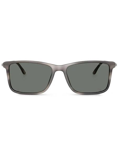  Giorgio Armani Lunettes De Soleil à Rayures - Gris 