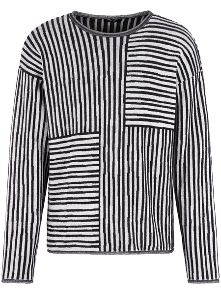  Giorgio Armani Pull à Rayures - Bleu 