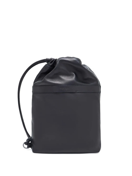  Giorgio Armani Sac à Bandoulière Médium à Lien De Resserrage - Noir 