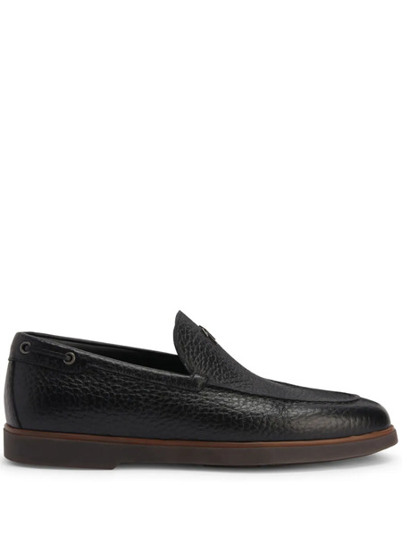  Giuseppe Zanotti Mocassins The Maui à Plaque Logo - Noir 