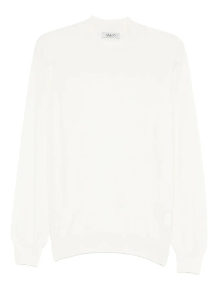  Giuuno Pull En Maille Fine - Blanc 