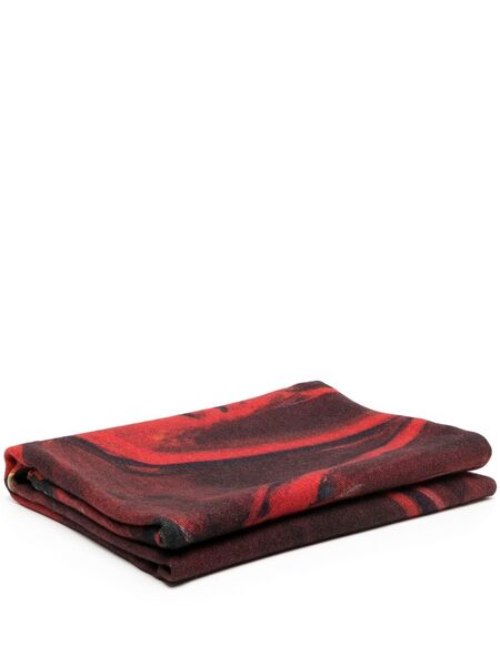  Givenchy Couverture à Imprimé Graphique - Rouge 