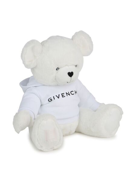  Givenchy Kids Ours En Peluche à Logo Imprimé - Blanc 