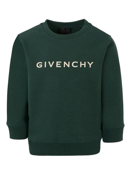  Givenchy Kids Pull à Détail Logo - Vert 