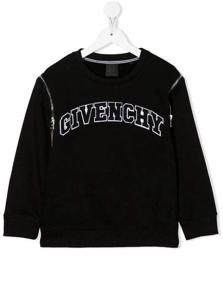  Givenchy Kids Pull à Logo Brodé - Noir 