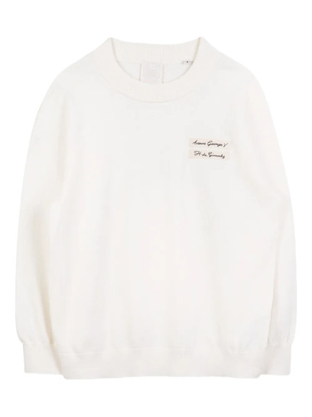  Givenchy Kids Sweat à Patch Logo - Blanc 