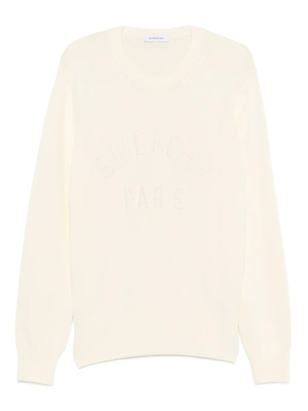  Givenchy Pull à Logo Brodé - Tons Neutres 