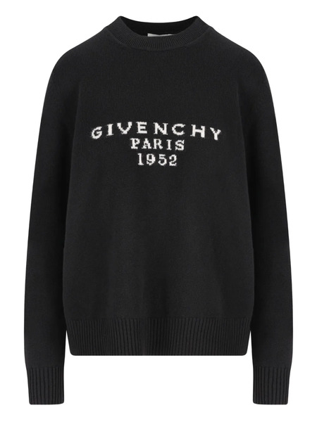  Givenchy Pull à Logo En Intarsia - Noir 