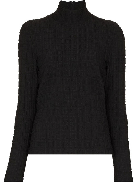  Givenchy Pull En Maille à Motif 4g - Noir 