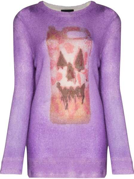  Givenchy X Chito Pull à Motif Intarsia - Violet 