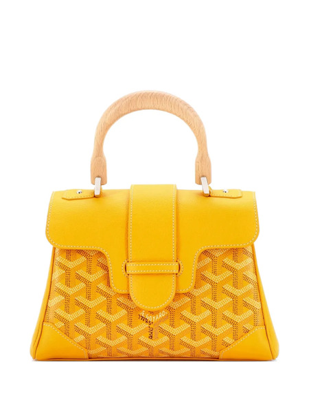  Goyard Pre-owned Sac Porté épaule Saigon à Anse Sur Le Dessus En Toile Enduite Et Cuir Format Mini - Orange 