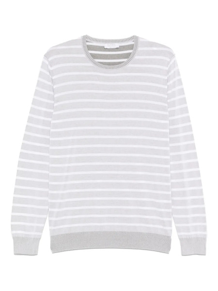  Gran Sasso Pull Rayé - 481 Grey/white/green 
