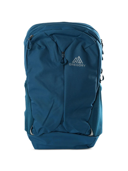  Gregory Rhune 28 Logo-print Panelled Backpack - Bleu 