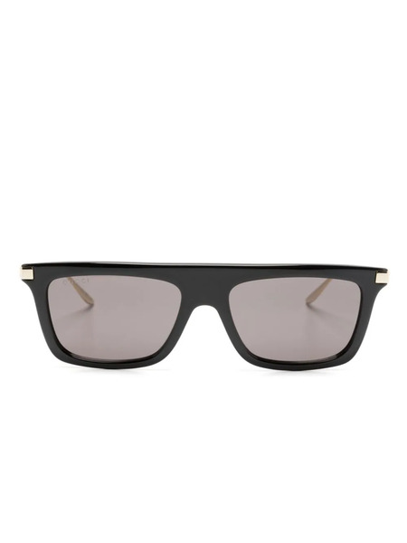  Gucci Eyewear Lunettes De Soleil à Monture Rectangulaire Gg - Noir 