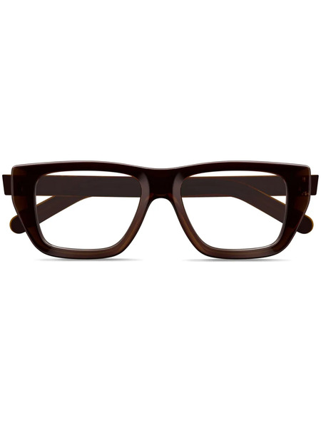 Gucci Eyewear Lunettes De Vue à Monture Rectangulaire - Marron 