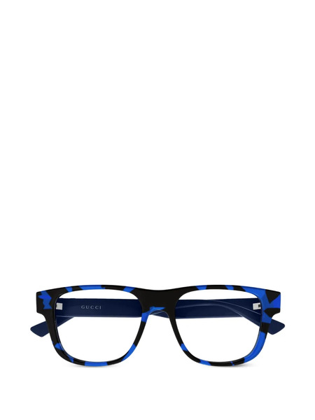  Gucci Eyewear Lunettes De Vue Rectangulaires - Bleu 
