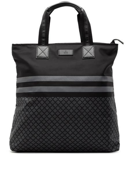  Gucci Pre-owned 2000-2015 Diamante Nylon Web Tote Bag - Noir 