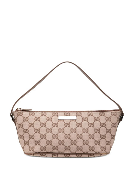  Gucci Pre-owned 2000-2015 Gg Canvas Boat Shoulder Bag - Marron 