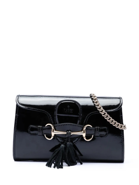  Gucci Pre-owned Petit Sac à Bandoulière Emily Verni (2016-2025) - Noir 