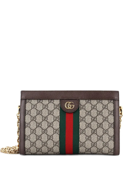  Gucci Pre-owned Petit Sac à Bandoulière Ophidia Chain - Marron 