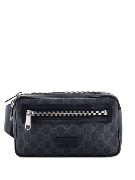  Gucci Pre-owned Petit Sac Banane Soft Zip Gg En Toile Enduite - Noir 