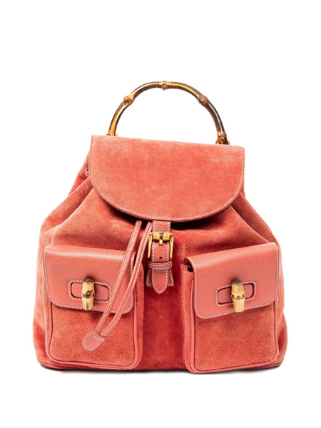  Gucci Pre-owned Sac à Dos à Anse En Bambou - Orange 