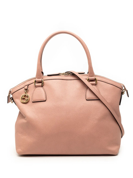  Gucci Pre-owned Sac à Main Dome Médium En Cuir à Breloque Gg (2000-2015) - Rose 