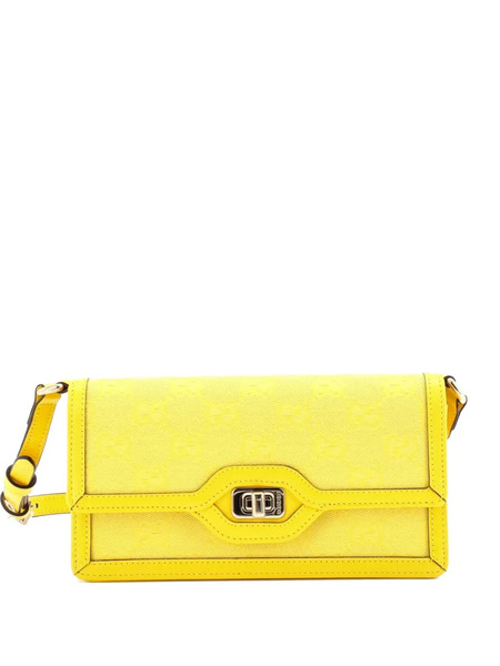  Gucci Pre-owned Sac Porté épaule Luce En Toile Gg Format Mini - Jaune 