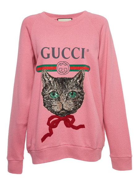  Gucci Pre-owned Sweat à Ornements (2024) - Rose 