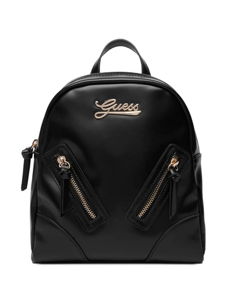  Guess Kids Sac à Dos à Plaque Logo - Noir 