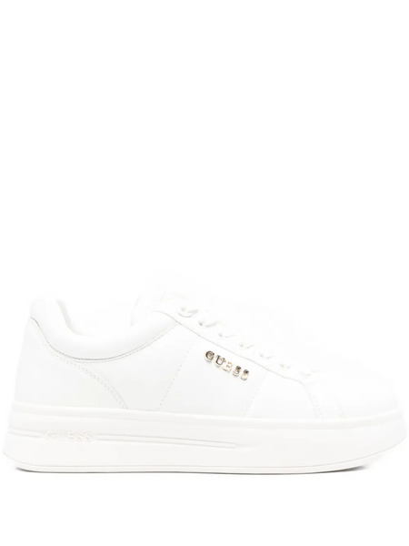  Guess Usa Baskets Welli 45 Mm En Cuir - Blanc 