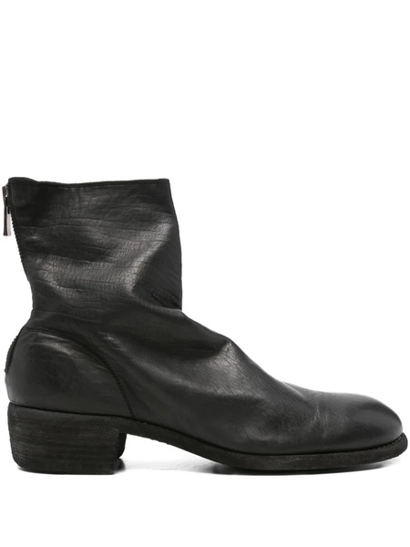  Guidi Bottes En Cuir - Noir 